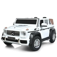 Двухместный детский электромобиль M 6150 AL-1 (24V) джип, белый, Mercedes-Maybach