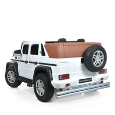 Двухместный детский электромобиль M 6150 AL-1 (24V) джип, белый, Mercedes-Maybach фото 21