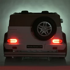 Двухместный детский электромобиль M 6150 AL-1 (24V) джип, белый, Mercedes-Maybach фото 63