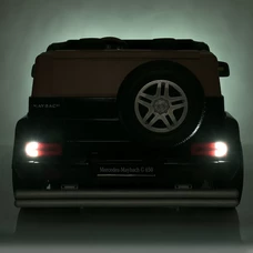 Двухместный детский электромобиль M 6150 AL-2 (24V) джип, черный, Mercedes-Maybach фото 63