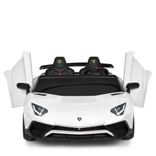 Двухместный детский электромобиль M 5738 AL-1 белый, Lamborghini, мотор 200W фото 14