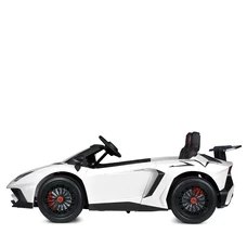 Двухместный детский электромобиль M 5738 AL-1 белый, Lamborghini, мотор 200W фото 37