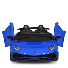 Двухместный детский электромобиль M 5738 AL-4 синий, Lamborghini, мотор 200W фото 14