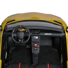 Двухместный детский электромобиль M 5738 AL-6 желтый, Lamborghini, мотор 200W фото 86