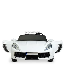 Двухместный детский электромобиль M 4055 AL-1 белый, Porsche, мотор 180W фото 14