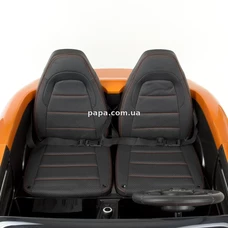 Двухместный детский электромобиль M 4055 ALS-7 оранжевый, Porsche, мотор 180W, автопокраска фото 16