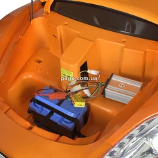 Двухместный детский электромобиль M 4055 ALS-7 оранжевый, Porsche, мотор 180W, автопокраска фото 11