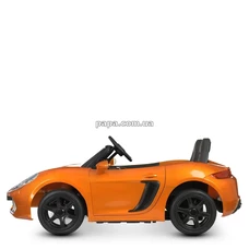 Двухместный детский электромобиль M 4055 ALS-7 оранжевый, Porsche, мотор 180W, автопокраска фото 41