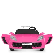 Двухместный детский электромобиль M 4055 (MP4) AL-8 розовый, Porsche, с планшетом фото 14