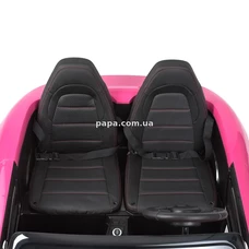 Двухместный детский электромобиль M 4055 (MP4) AL-8 розовый, Porsche, с планшетом фото 16