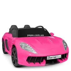 Двухместный детский электромобиль M 4055 (MP4) AL-8 розовый, Porsche, с планшетом фото 21