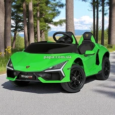 Детский электромобиль M 6151 AL-5 (24V) двухместный Lamborghini, зеленый, мотор 200W