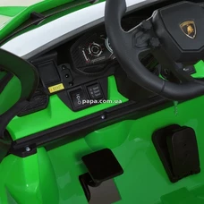 Детский электромобиль M 6151 AL-5 (24V) двухместный Lamborghini, зеленый, мотор 200W фото 11