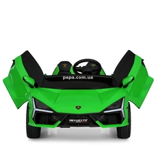 Детский электромобиль M 6151 AL-5 (24V) двухместный Lamborghini, зеленый, мотор 200W фото 54