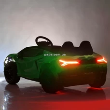 Детский электромобиль M 6151 AL-5 (24V) двухместный Lamborghini, зеленый, мотор 200W фото 86