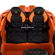 Детский электромобиль M 6151 AL-7 (24V) двухместный Lamborghini, оранжевый, мотор 200W фото 92