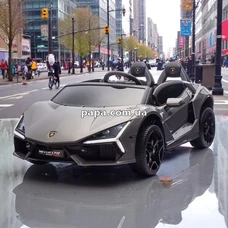 Детский электромобиль M 6151 AL-11 (24V) двухместный Lamborghini, серый, мотор 200W фото 21