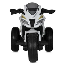 Детский мотоцикл M 5806 EL-1 белый, Kawasaki, два мотора фото 14