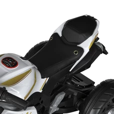 Детский мотоцикл M 5806 EL-1 белый, Kawasaki, два мотора фото 71