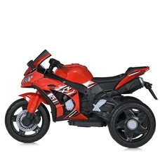 Детский мотоцикл M 5806 EL-3 красный, Kawasaki, два мотора фото 37