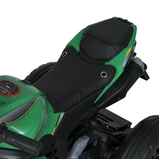 Детский мотоцикл M 5806 EL-5 зеленый, Kawasaki, два мотора фото 63