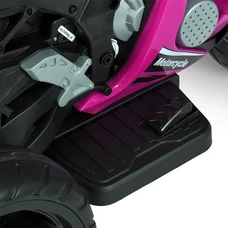 Детский мотоцикл M 5806 EL-8 розовый, Kawasaki, два мотора фото 71