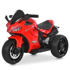Детский мотоцикл M 6266 EL-3 на аккумуляторе, красный, музыка, свет, Bluetooth фото 14