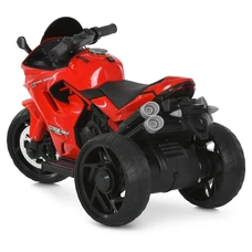 Детский мотоцикл M 6266 EL-3 на аккумуляторе, красный, музыка, свет, Bluetooth фото 37