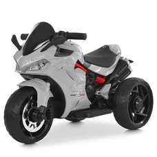 Детский мотоцикл M 6266 EL-11 на аккумуляторе, серый, музыка, свет, Bluetooth фото 14