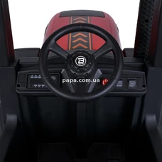 Детский электромобиль трактор M 4643 EBLR-3 (24V) красный, 2 мотора по 200W фото 11