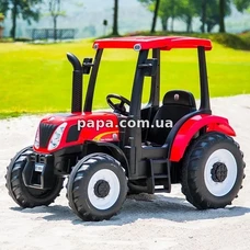 Детский электромобиль трактор M 4643 EBLR-3 (24V) красный, 2 мотора по 200W фото 37