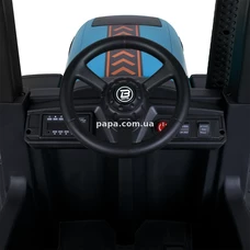 Детский электромобиль трактор M 4643 EBLR-4 (24V) синий, 2 мотора по 200W фото 15