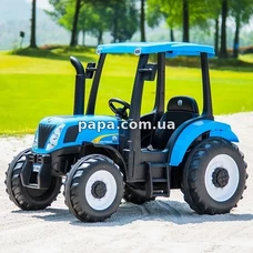 Детский электромобиль трактор M 4643 EBLR-4 (24V) синий, 2 мотора по 200W фото 54