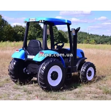 Детский электромобиль трактор M 4643 EBLR-4 (24V) синий, 2 мотора по 200W фото 71