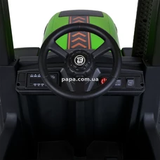 Детский электромобиль трактор M 4643 EBLR-5 (24V) зеленый, 2 мотора по 200W фото 15