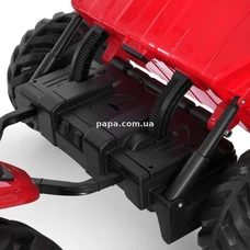 Детский электромобиль трактор M 6260 EBLR-3 (24V) с прицепом, пульт управления, красный фото 22