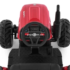 Детский электромобиль трактор M 6260 EBLR-3 (24V) с прицепом, пульт управления, красный фото 86