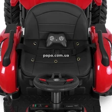 Детский электромобиль трактор M 6260 EBLR-3 (24V) с прицепом, пульт управления, красный фото 92