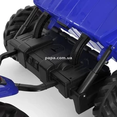 Детский электромобиль трактор M 6260 EBLR-4 (24V) с прицепом, пульт управления, синий фото 15