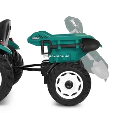 Детский электромобиль трактор M 6260 EBLR-5 (24V) с прицепом, пульт управления, зеленый фото 15