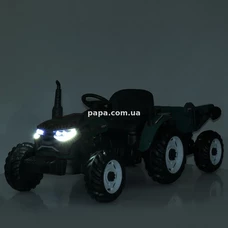 Детский электромобиль трактор M 6260 EBLR-5 (24V) с прицепом, пульт управления, зеленый фото 54