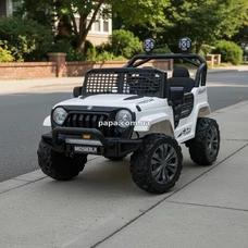 Двухместный детский электромобиль M 6259 EBLR-1 (24V) джип, белый, музыка, Bluetooth фото 37