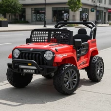 Двухместный детский джип M 6259 EBLR-3 (24V) красный, музыка, Bluetooth фото 21