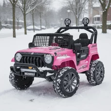 Двухместный детский джип M 6259 EBLR-8 (24V) розовый, музыка, Bluetooth