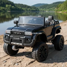 Двухместный детский электромобиль M 6296 EBLR-2 (24V) черный, полный привод