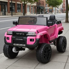 Двухместный детский джип M 6296 EBLR-8 (24V) розовый, четыре двигателя
