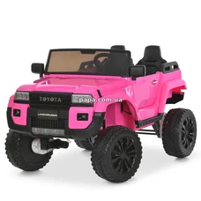 Двухместный детский джип M 6296 EBLR-8 (24V) розовый, четыре двигателя фото 14