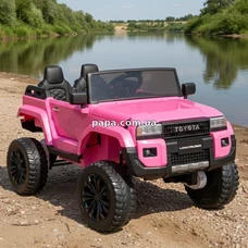 Двухместный детский джип M 6296 EBLR-8 (24V) розовый, четыре двигателя фото 21
