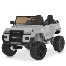 Двухместный детский джип M 6296 EBLR-11 (24V) серый, четыре двигателя фото 14
