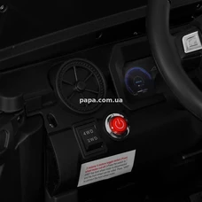 Двухместный детский джип M 6296 EBLR-11 (24V) серый, четыре двигателя фото 11